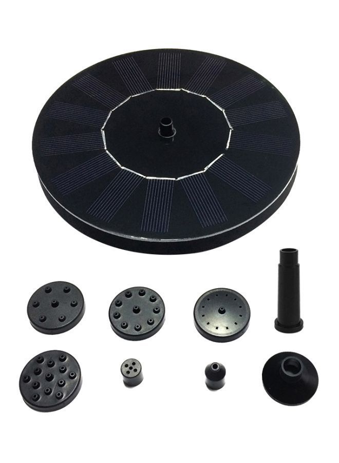 Pool Floating Solar Power Fountain Black