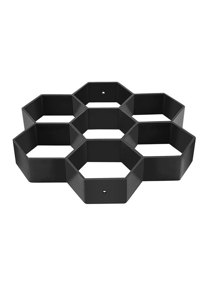 Pavement Walkway Hexagon Brick Mould Black 30x30x4.2centimeter