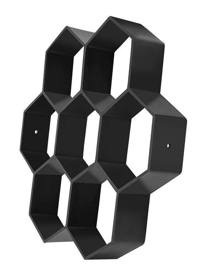 Pavement Walkway Hexagon Brick Mould Black 30x30x4.2centimeter