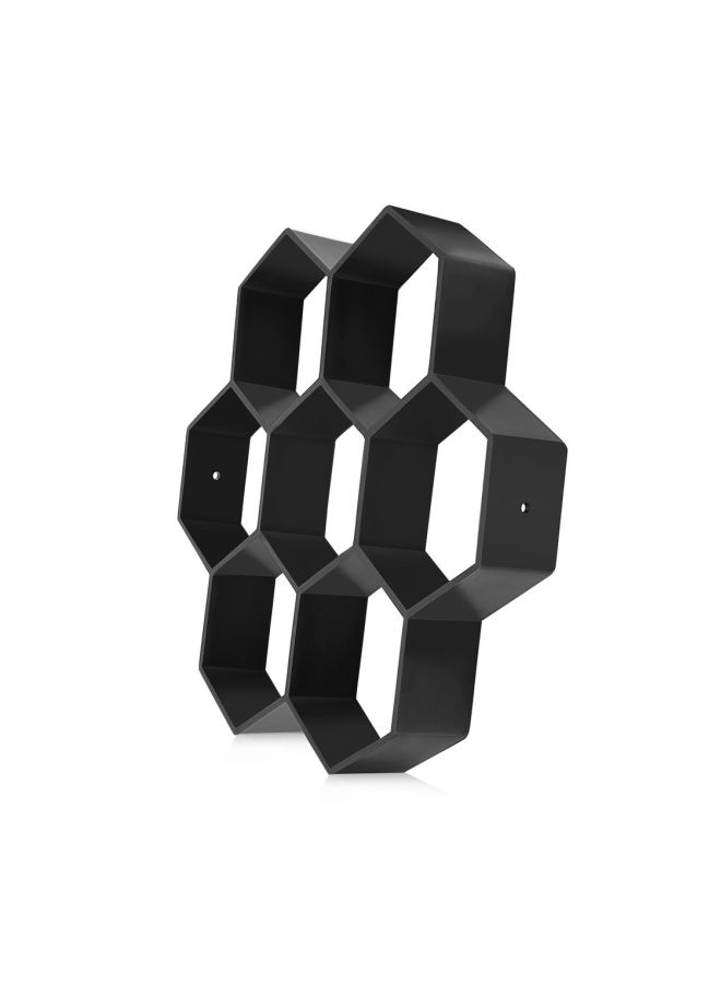 Pavement Walkway Hexagon Brick Mould Black 30x30x4.2centimeter