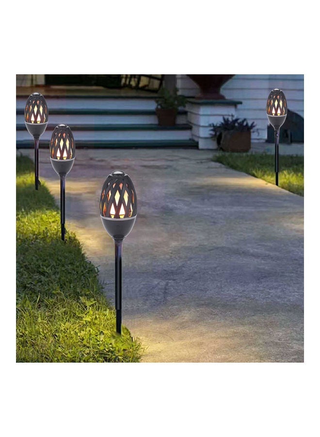 2-in-1 LED Flame BT Speaker Outdoor Lamp Black