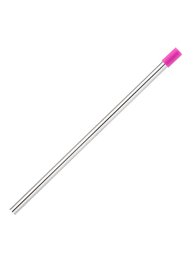 Stainless Steel Straw Silver/Pink/Green