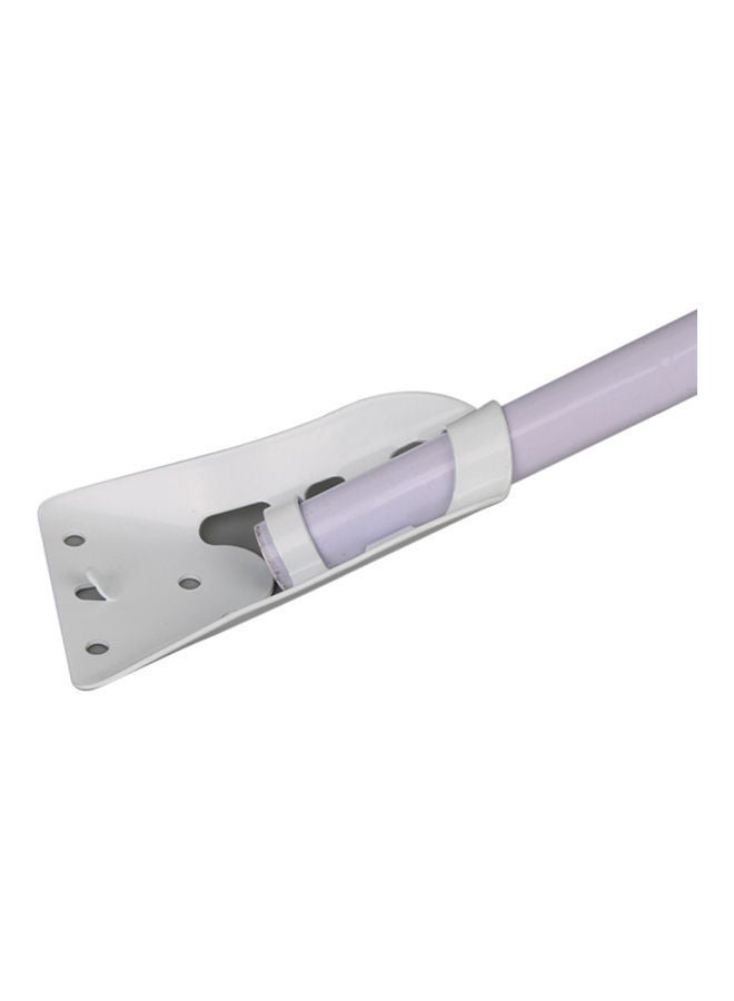 Wall Flag Pole Base Mounting Bracket White