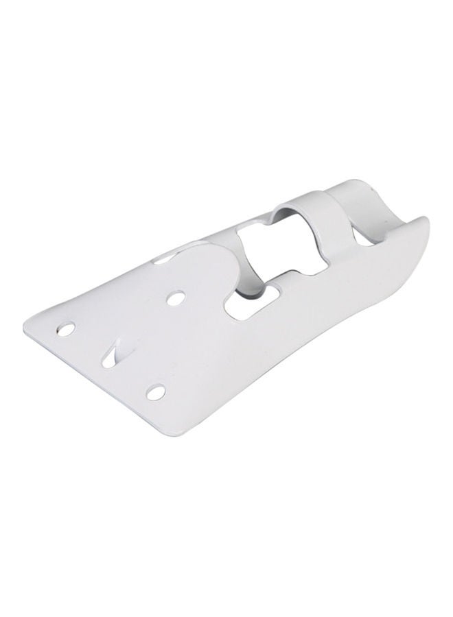 Wall Flag Pole Base Mounting Bracket White