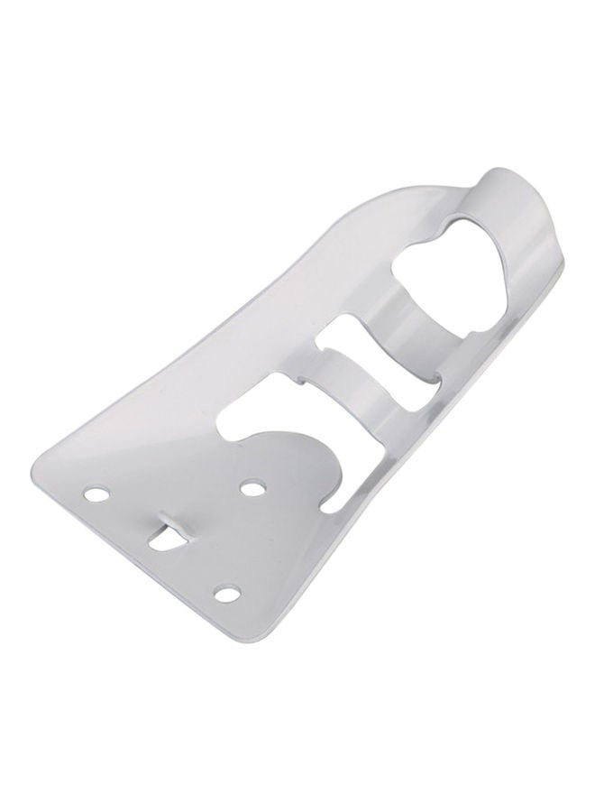 Wall Flag Pole Base Mounting Bracket White