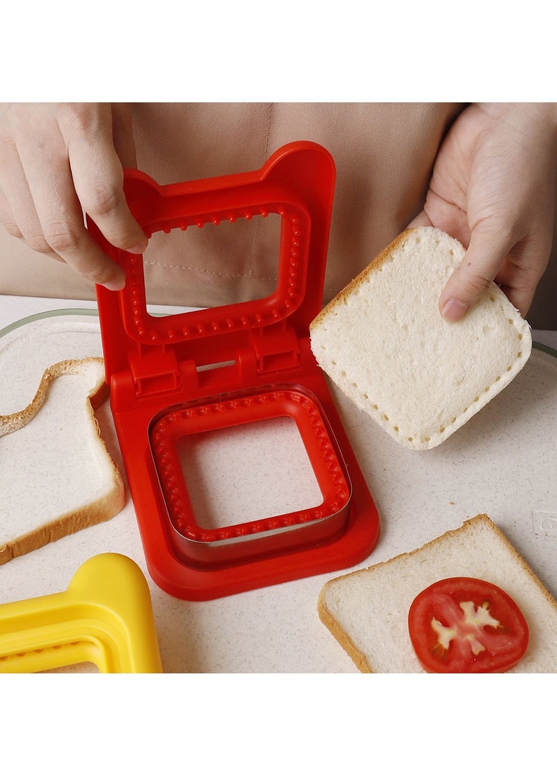 Uncrustable Sandwich Maker Cutters for Kids Lunch,Mini Cookie Cutter and Sealer