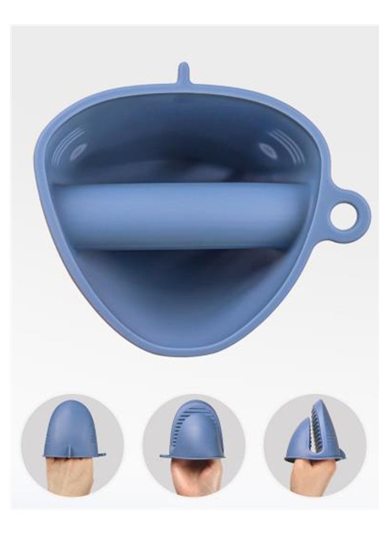 2-Pack Reusable Silicone Air Fryer Liners, Kitchen Kit, Foldable 8.5 Inch, Heat Resistant with Tongs, Brush, Mitts, Muffin Cups (Blue & Green & Orange)