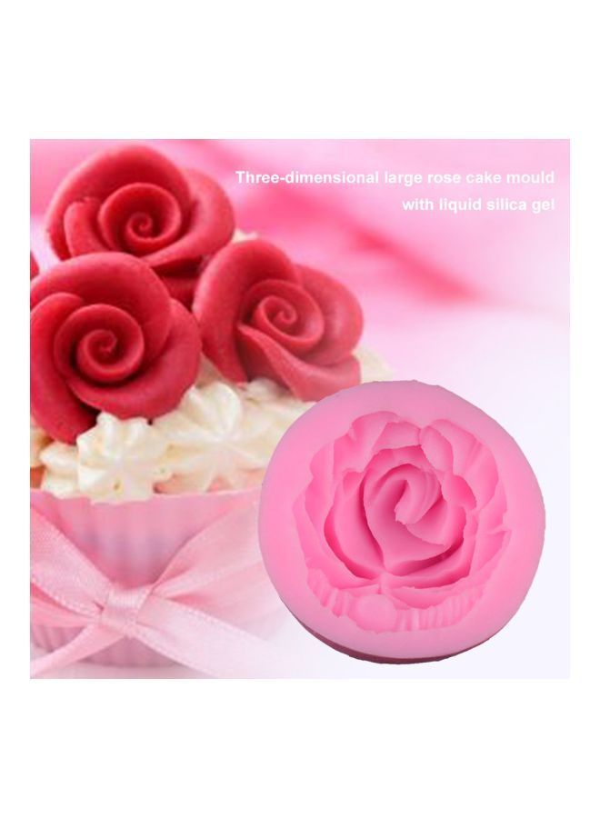 Silicone Fondant Cake Mold Pink 4.8x1.8cm