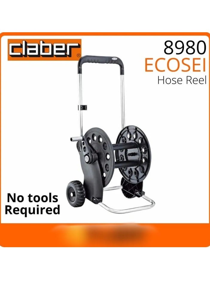 Ecosei sturdy Hose Reel Cart, Black