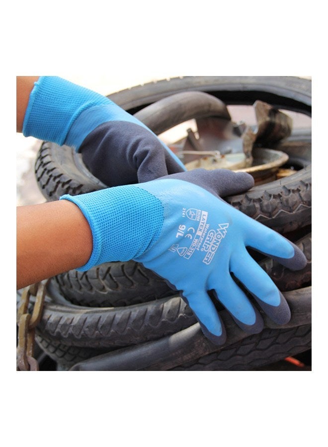 Coldproof Gardening Safety Gloves Blue/Grey