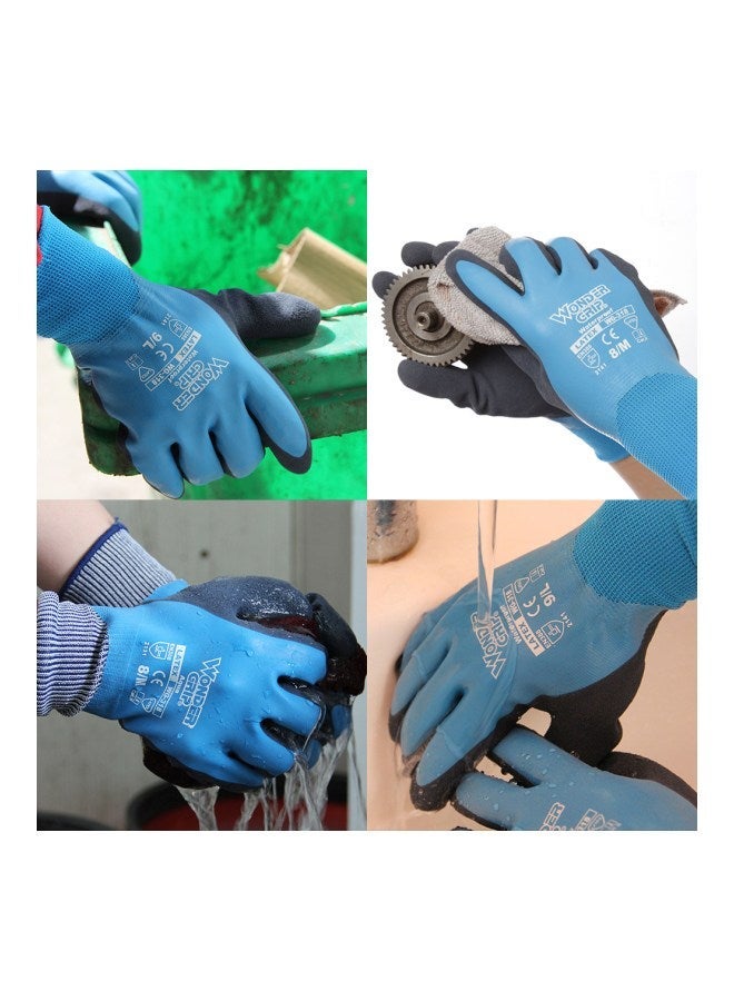 Coldproof Gardening Safety Gloves Blue/Grey