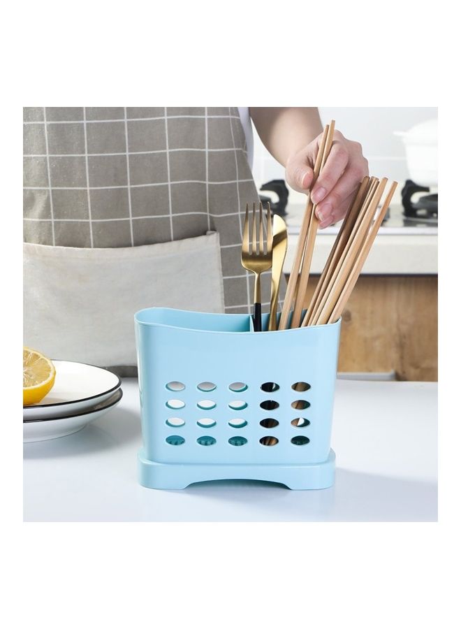 Kitchen Drain Chopsticks Cage Blue 16x7.5x13cm