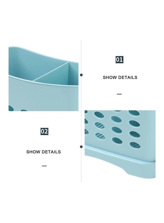 Kitchen Drain Chopsticks Cage Blue 16x7.5x13cm