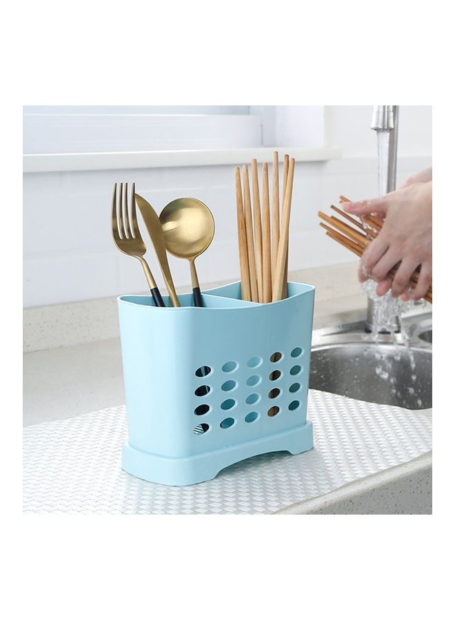 Kitchen Drain Chopsticks Cage Blue 16x7.5x13cm