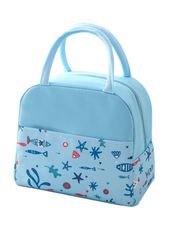 Insulated Lunch Bag Blue/Red 25.00x1.50x20.00cm