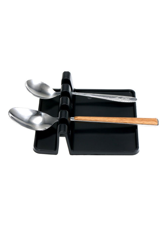 Silicone Spoon Holder Black