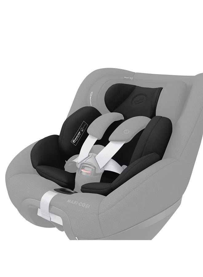 Pearl 360 Pro Newborn Inlay, Designed For Pearl 360 Rotating Car Seat, 0 - 3 Months, Authentic Black, 2 Year Warranty