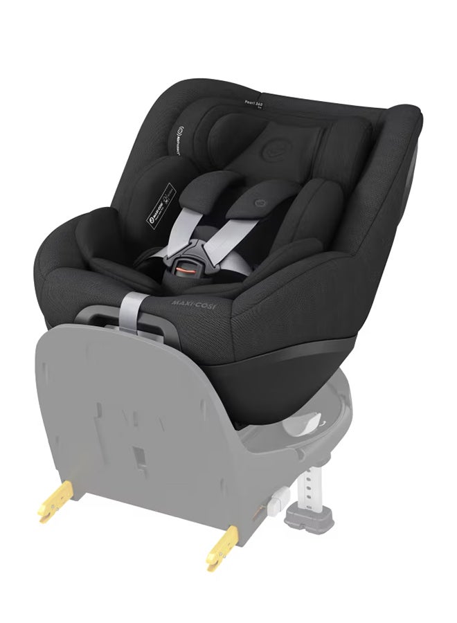 Pearl 360 Pro Newborn Inlay, Designed For Pearl 360 Rotating Car Seat, 0 - 3 Months, Authentic Black, 2 Year Warranty