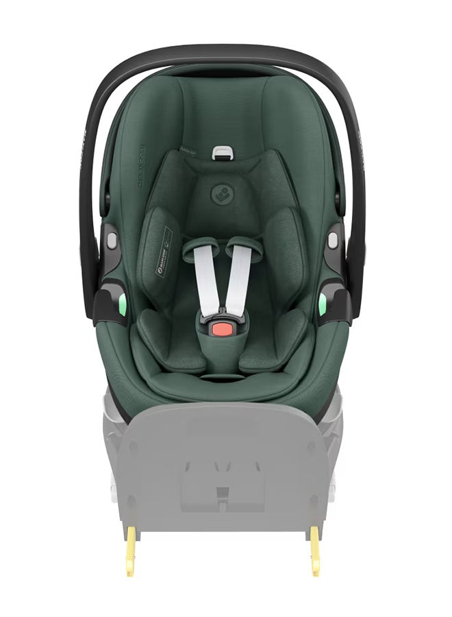 Pebble 360 Pro Infant Car Seat, Easy-in Harness, G-Cell Side Impact Protection, One-Hand Flexispin Rotation, 0 - 15 Months, Essential Green, 2 Year Warranty