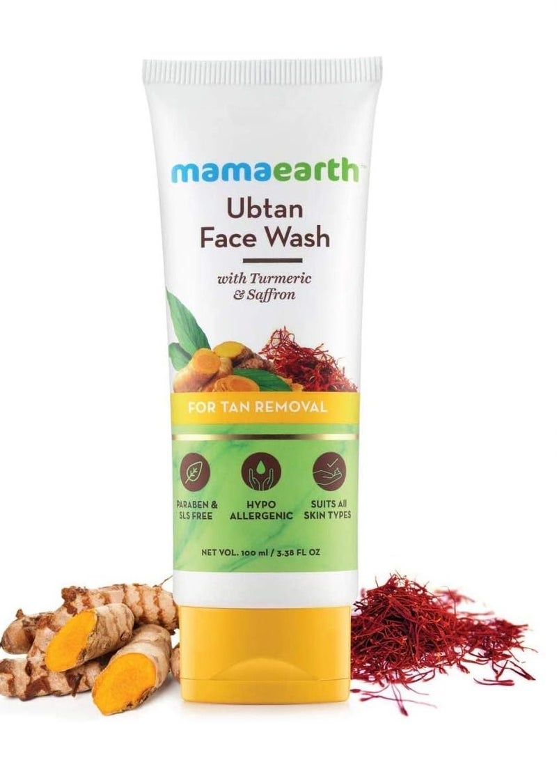 Mama earth ubtan face wash for mama 100 ml + Tea tree face wash for mama 100 ml