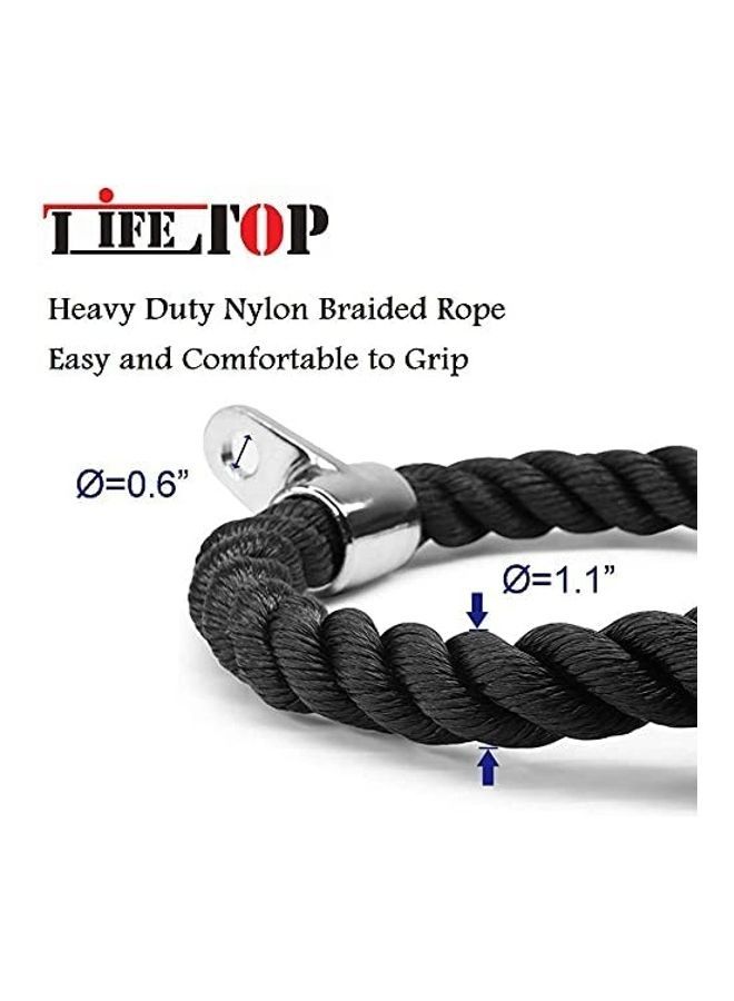 Deluxe Tricep Rope Cable Attachment 27inch