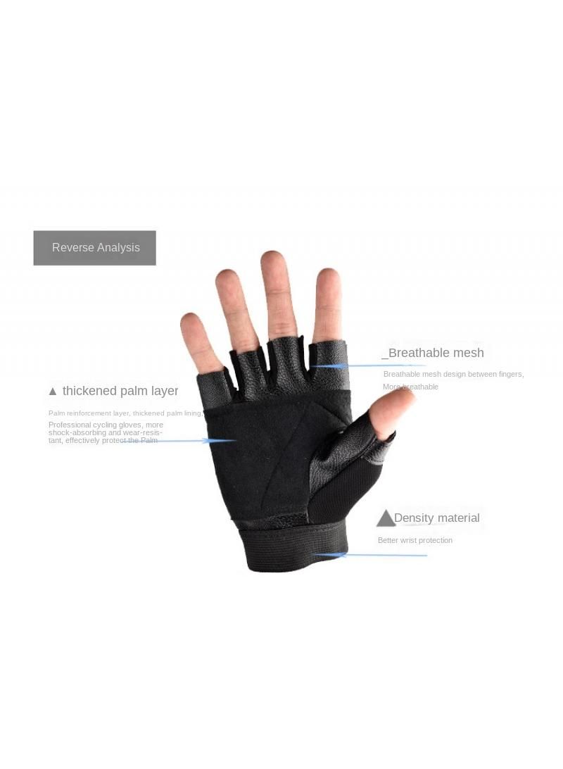 Breathable Non-slip Thin Outdoor Sports Gloves, Suitable For Cycling Fitness Tactical Gloves Pirate Black onesize