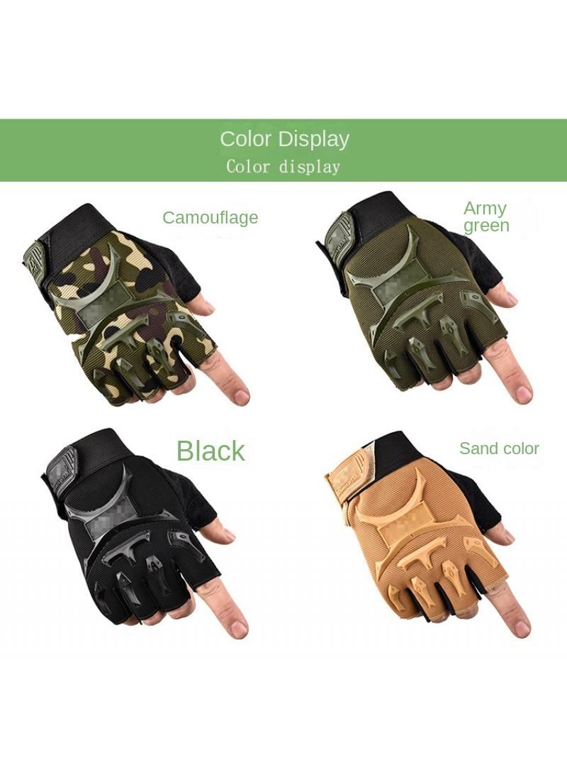 Breathable Non-slip Thin Outdoor Sports Gloves, Suitable For Cycling Fitness Tactical Gloves S1 Camo onesize