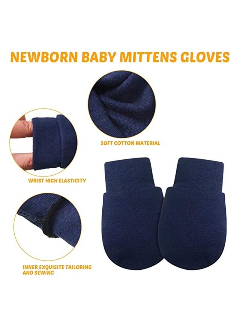 9 Pairs Baby Scratch Mittens Unisex Cotton Gloves Suitable for 0-6 Months