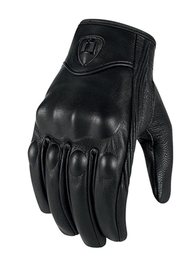 Motocross Racing Leather Gloves