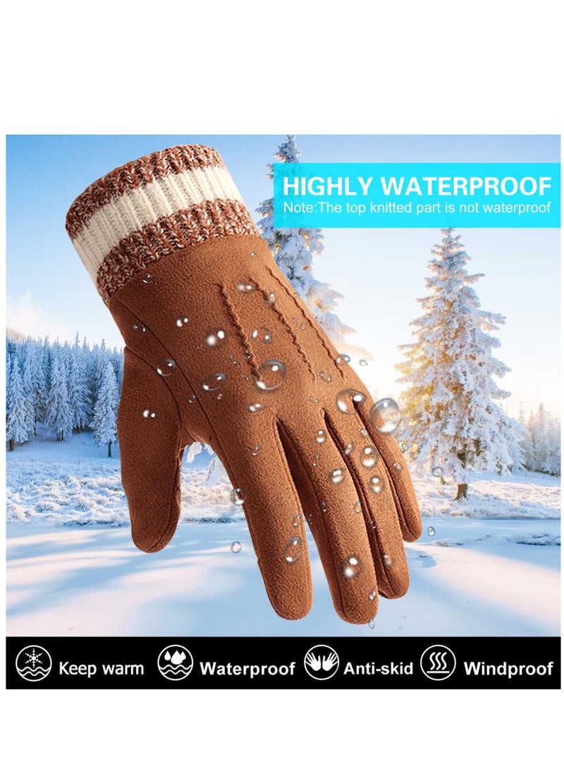 Touchscreen Gloves Winter Gloves,Thermal Gloves Sport Warm and Windproof for Skiing Cycling Women and Men