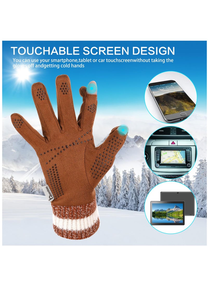 Touchscreen Gloves Winter Gloves,Thermal Gloves Sport Warm and Windproof for Skiing Cycling Women and Men