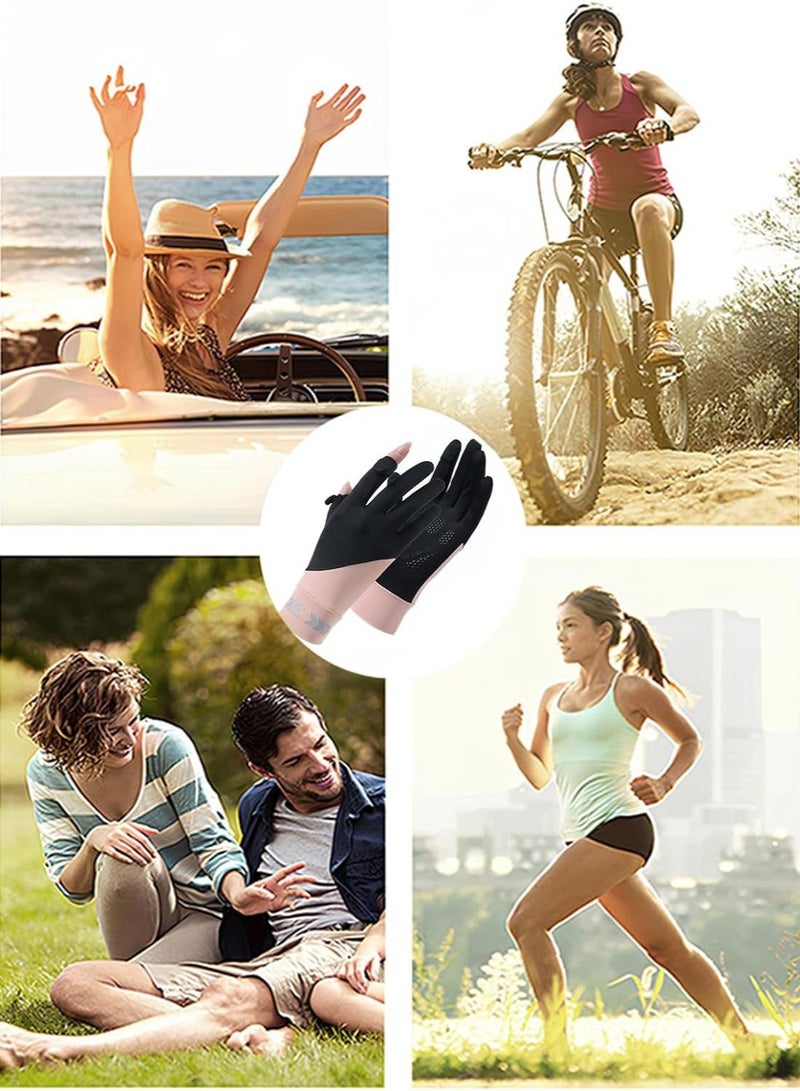 Women's Sun Protective Gloves- UPF 50+ UV Sun Protection Quick Dry Anti Slip Driving Gloves