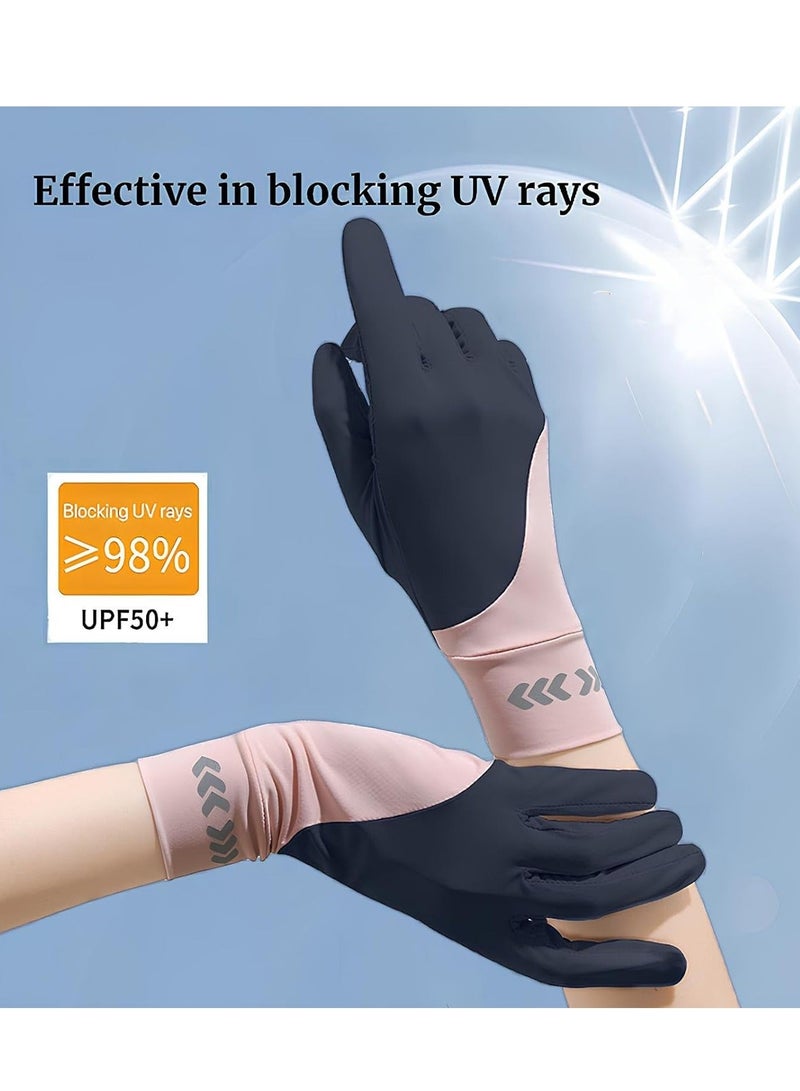 Women's Sun Protective Gloves- UPF 50+ UV Sun Protection Quick Dry Anti Slip Driving Gloves