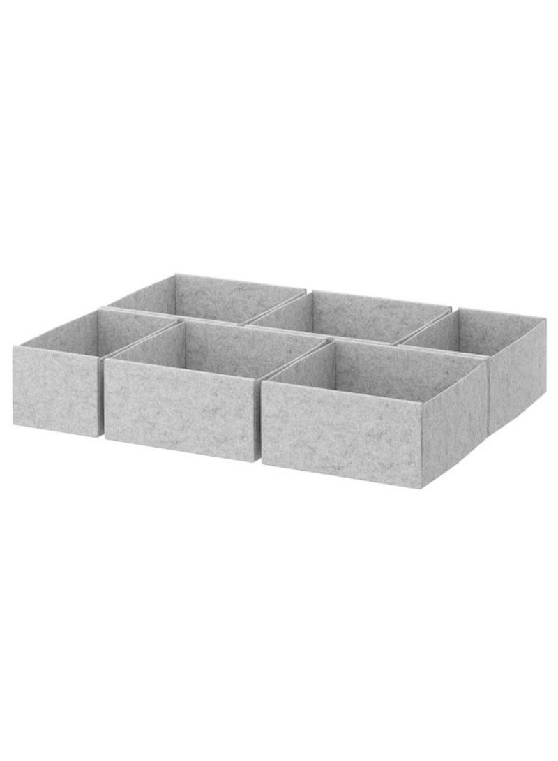 Komplement Box Set Of 6 Light Grey  Set Of 6  65X54 Cm