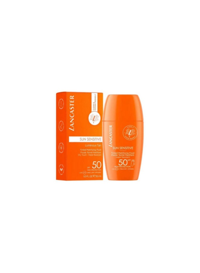 Lancaster Sun Sensitive Tinted Mattifying Fluid SPF50 Face Sunscreen