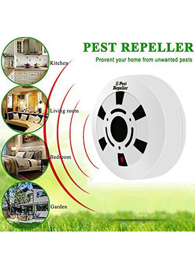 Ultrasonic Pest Repeller White/Black