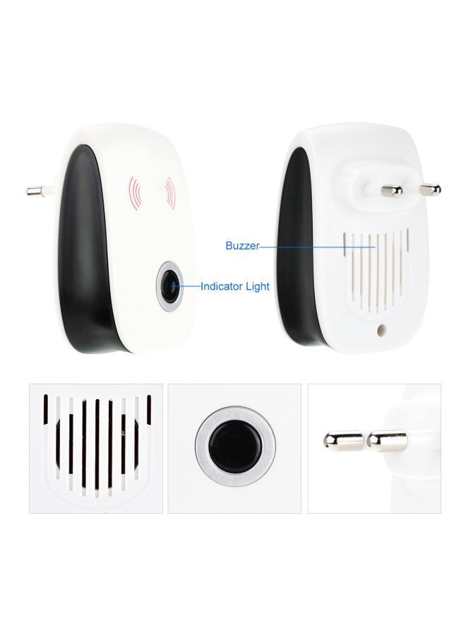 2-Piece Electronic Indoor Pest Repellent White/Silver/Pink