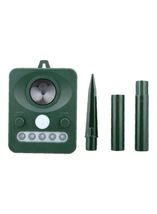 Solar Waterproof Ultrasonic Animal Repeller Pest Green