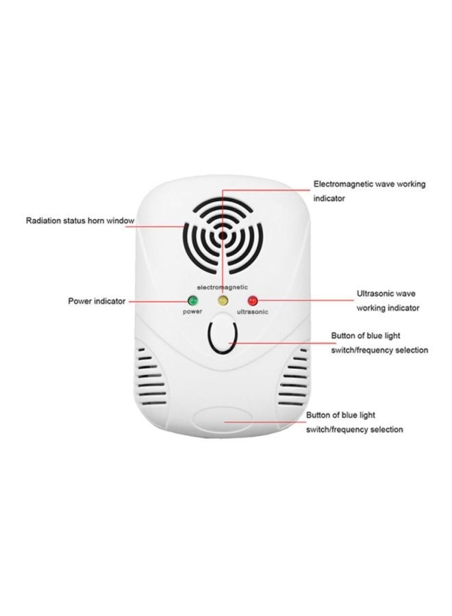 Ultrasonic Anti Mosquito And Mouse Repellent White