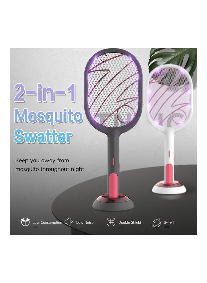 2-In-1 Mosquito Swatter White 53.5x13.5x18.5cm