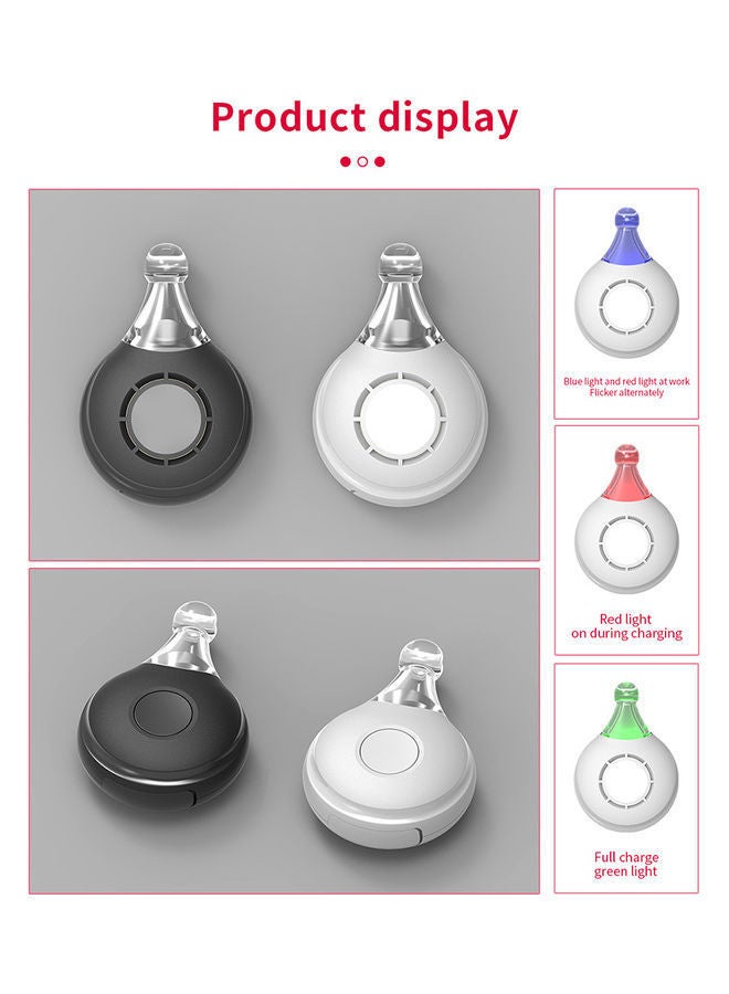 Portable Ultrasonic Pest Repellent for Pets White/Pink