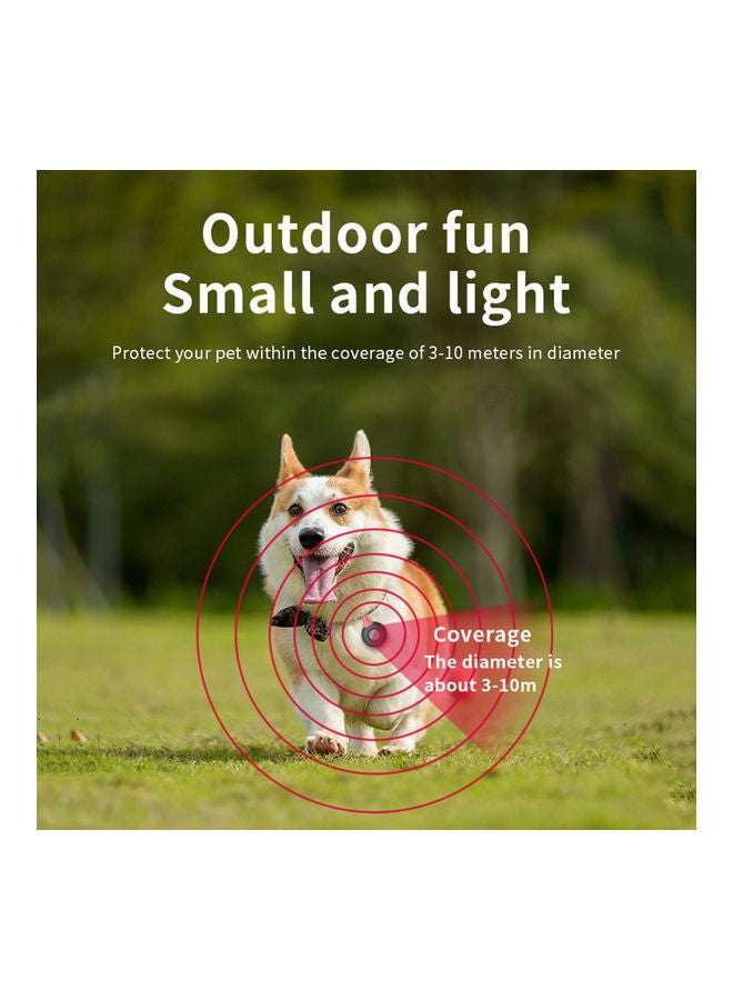 Portable Ultrasonic Pest Repellent for Pets White/Pink