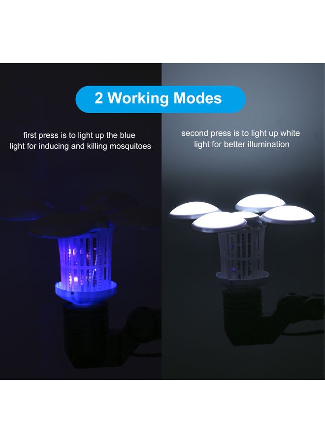 Portable LED Mosquito Killer White 9.50x9.00x0.12cm