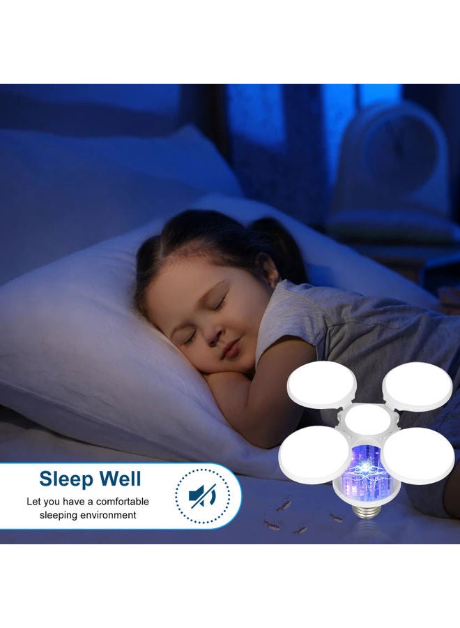Portable LED Mosquito Killer White 9.50x9.00x0.12cm