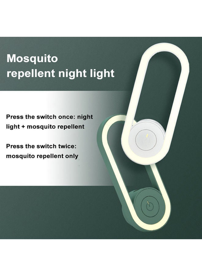 Mini Ultrasonic Mosquito Repellent LED Lamp White 11.7x4.5x6cm