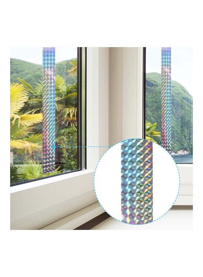 2-Piece Bird Scare Reflective Tape Silver