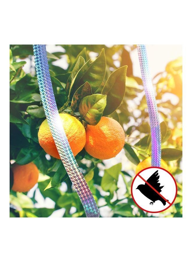 2-Piece Bird Scare Reflective Tape Silver