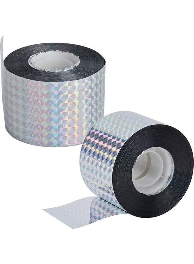 2-Piece Bird Scare Reflective Tape Silver