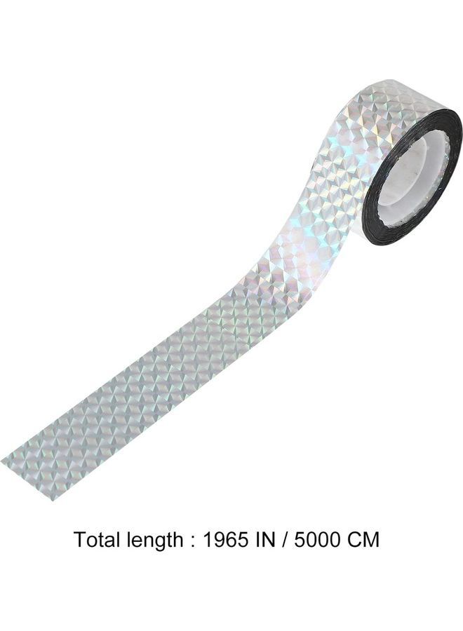 2-Piece Bird Scare Reflective Tape Silver