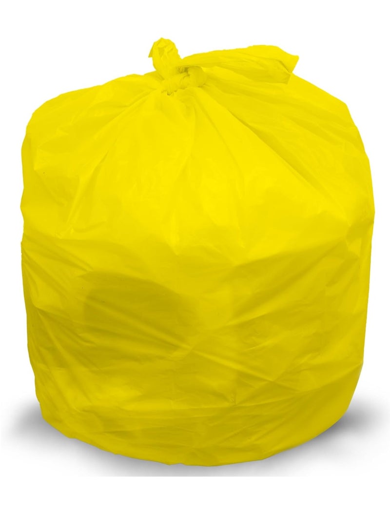 Garbage Bag Yellow 80x110cm 25 Micron 100 Bags Heavy Duty Oxo Biodegradable Plastic Bag Large Trash Bags Dustbin Bags Waste Bag Office Bag Strong And Durable Bin Bag Garbage Bag Large